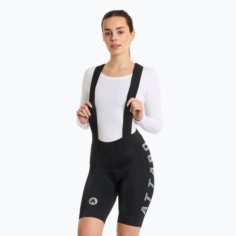 Spodenki rowerowe damskie ATTABO Kirun WMNS Bib Shorts czarny
