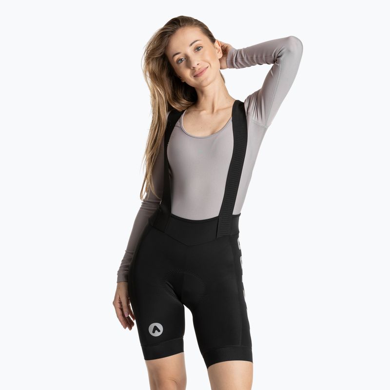 Spodenki rowerowe damskie ATTABO Kirun WMNS Bib Shorts czarny