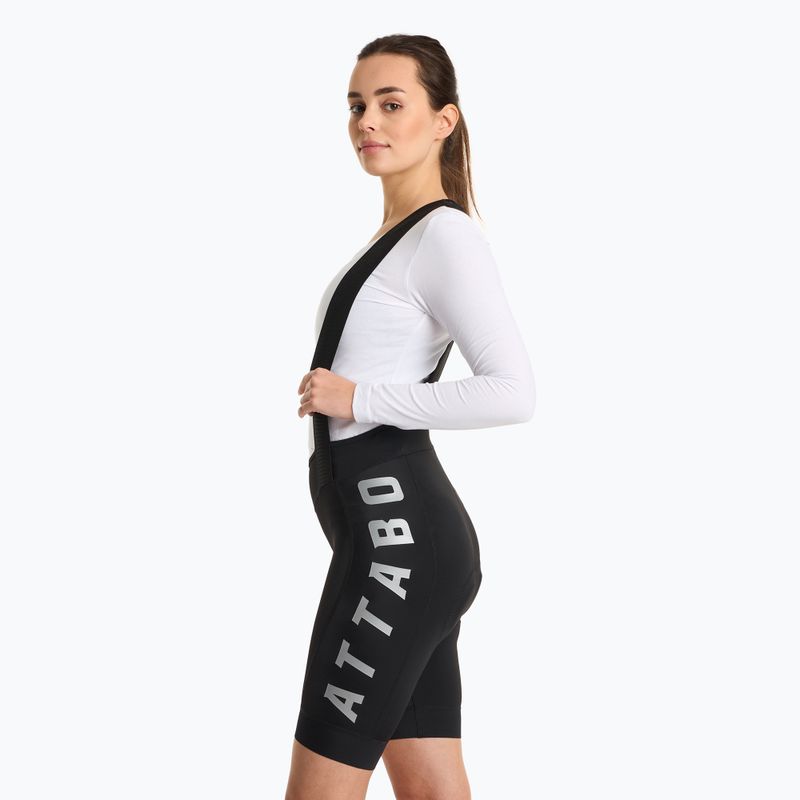 Spodenki rowerowe damskie ATTABO Kirun WMNS Bib Shorts czarny 3