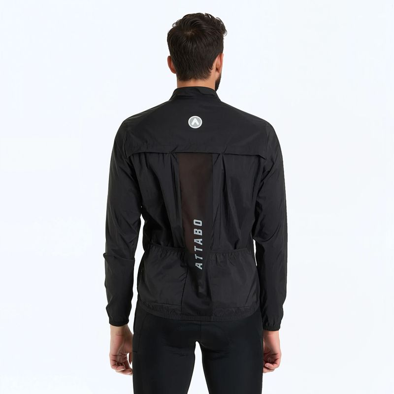 Kurtka rowerowa ATTABO Cahayo Jacket Windproof czarny 2