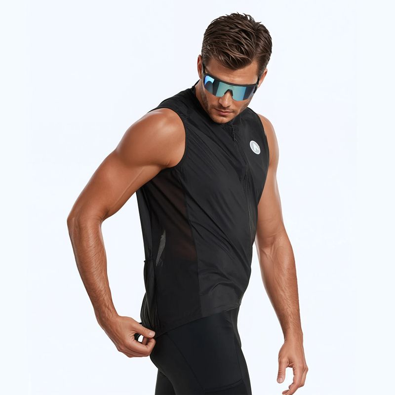 Kamizelka rowerowa ATTABO Cahayo Vest Windproof czarny 4