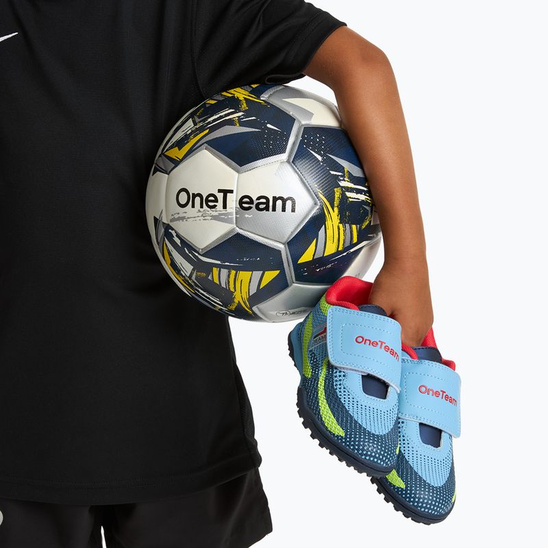 Buty piłkarskie dziecięce OneTeam Robero Junior TF niebieski/granatowy 12
