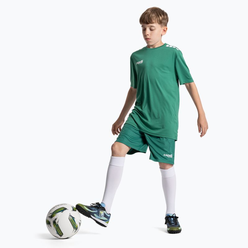 Buty piłkarskie dziecięce OneTeam Robero Teen TF czarny/niebieski 11