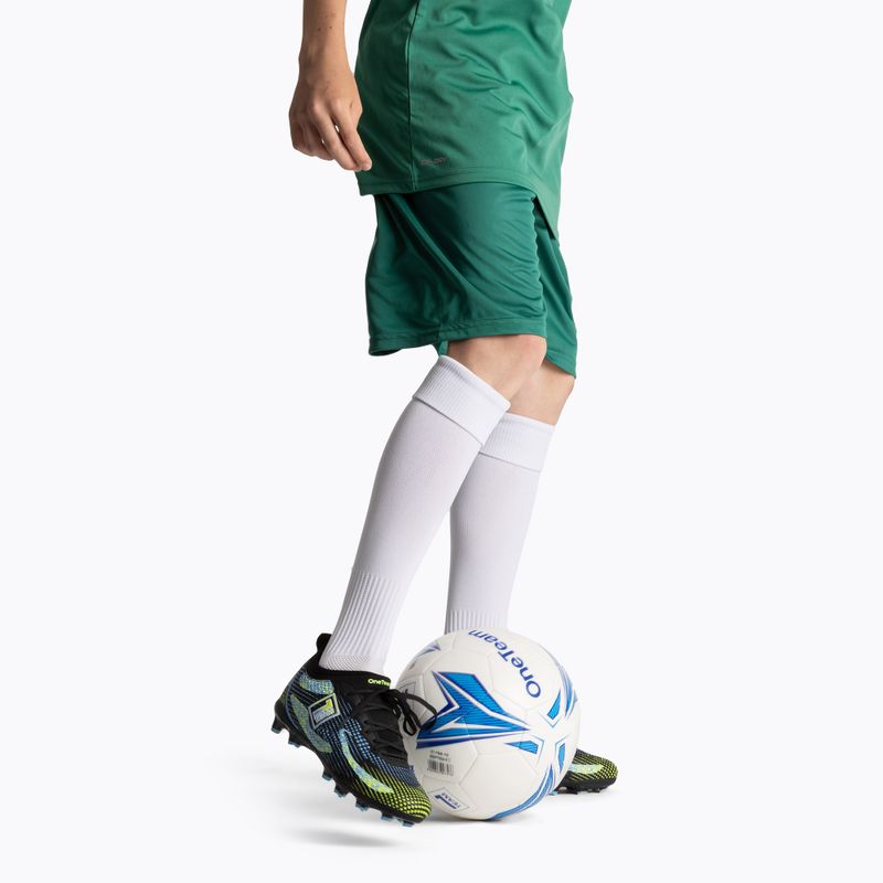 Buty piłkarskie dziecięce OneTeam Robero Teen FG/AG czarny/niebieski 14