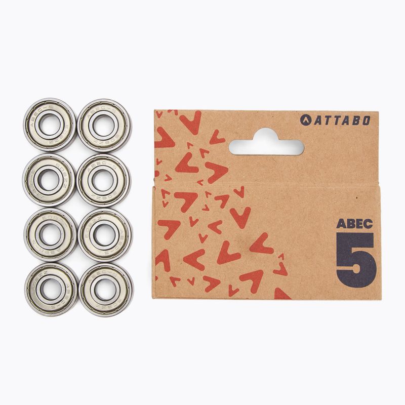 Łożyska ATTABO Bearings ABEC 5 8 szt. srebrny