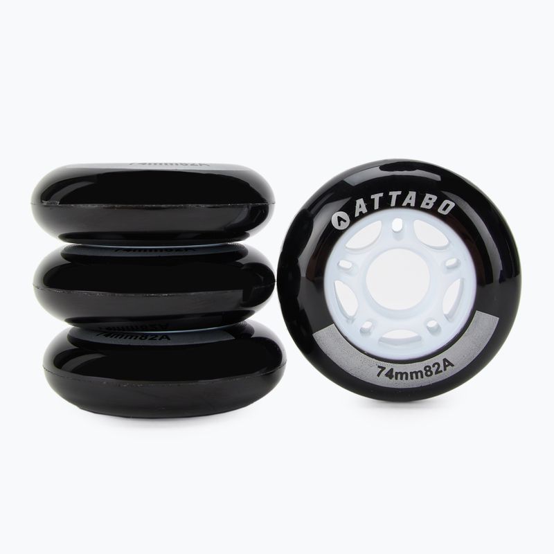 Kółka do rolek ATTABO Wheels 74 mm 4 szt. czarny 2