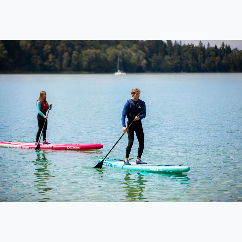 Zestaw deska SUP pompowana AQUASTIC Perth 9'10" różowy 20