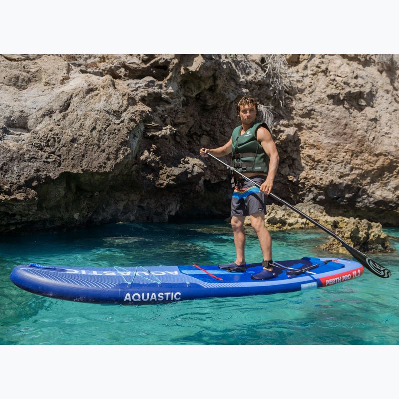Deska SUP AQUASTIC Perth Pro 11'2" allround ciemny niebieski 23