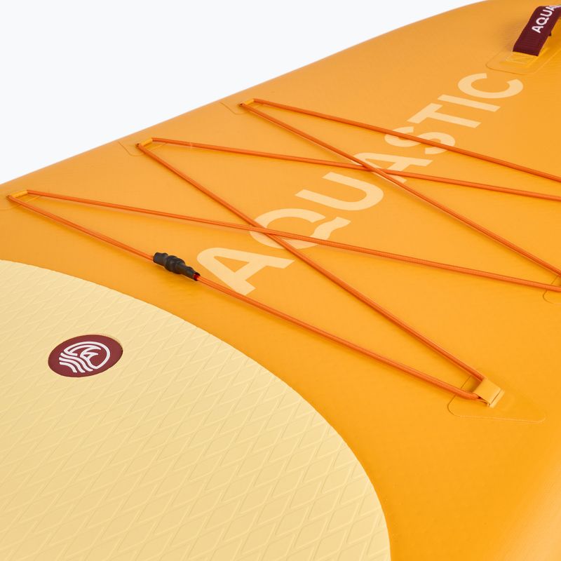 Zestaw deska SUP pompowana AQUASTIC Este 12'0" pomarańczowy 7