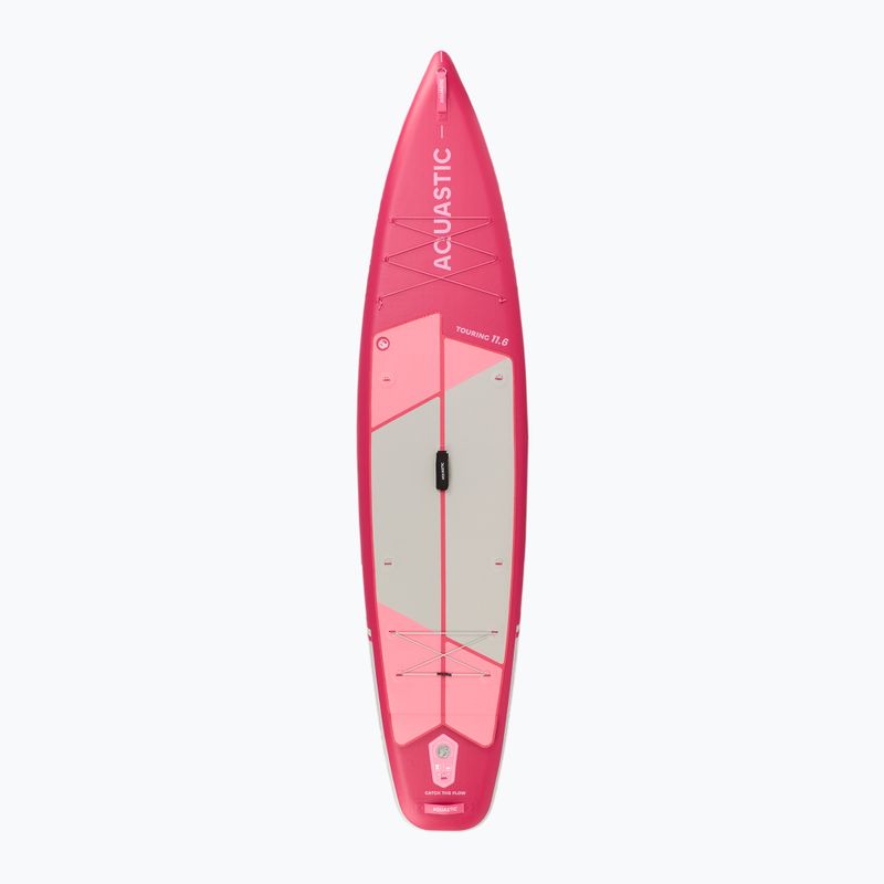 Zestaw deska SUP pompowana AQUASTIC Touring 11'6" różowy 3