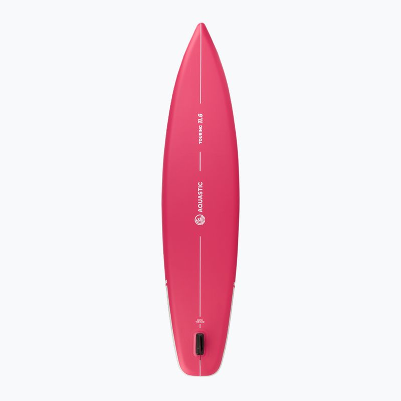 Zestaw deska SUP pompowana AQUASTIC Touring 11'6" różowy 4