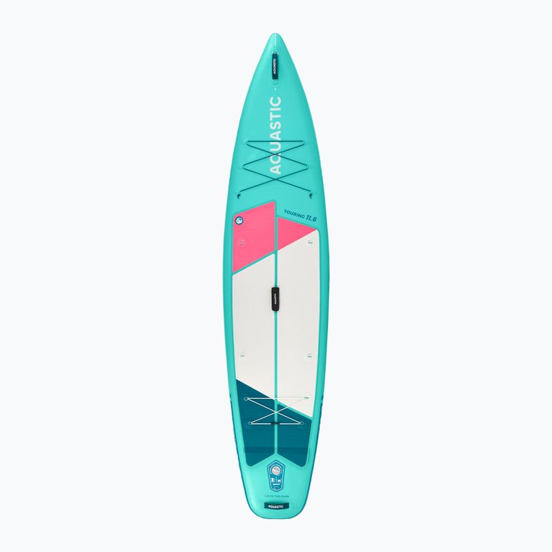 Zestaw deska SUP pompowana AQUASTIC Touring 11'6" zielony 3