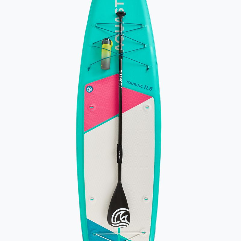 Zestaw deska SUP pompowana AQUASTIC Touring 11'6" zielony 15