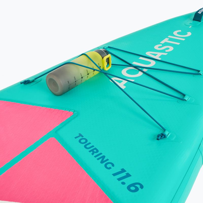 Zestaw deska SUP pompowana AQUASTIC Touring 11'6" zielony 16