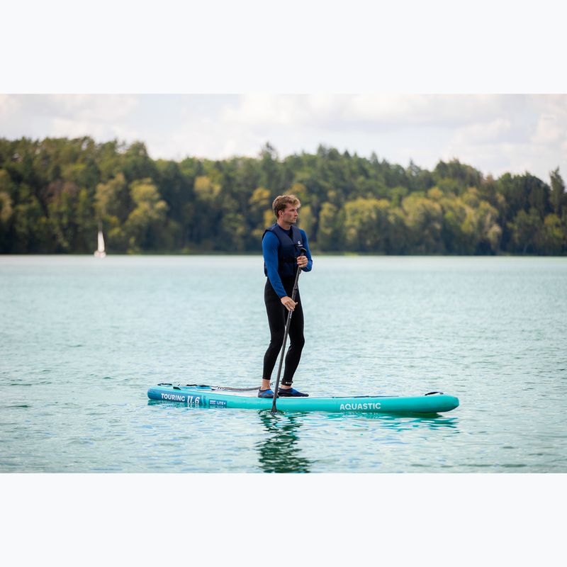 Zestaw deska SUP pompowana AQUASTIC Touring 11'6" zielony 22