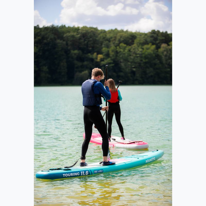 Zestaw deska SUP pompowana AQUASTIC Touring 11'6" zielony 23