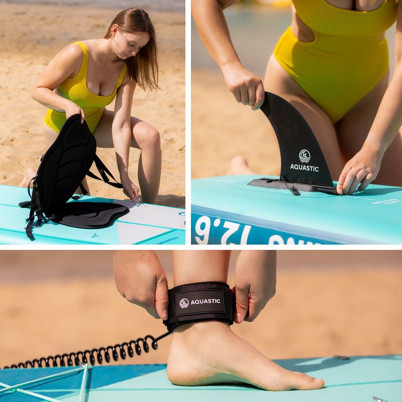 Deska SUP AQUASTIC Touring 12'6" zielony 21