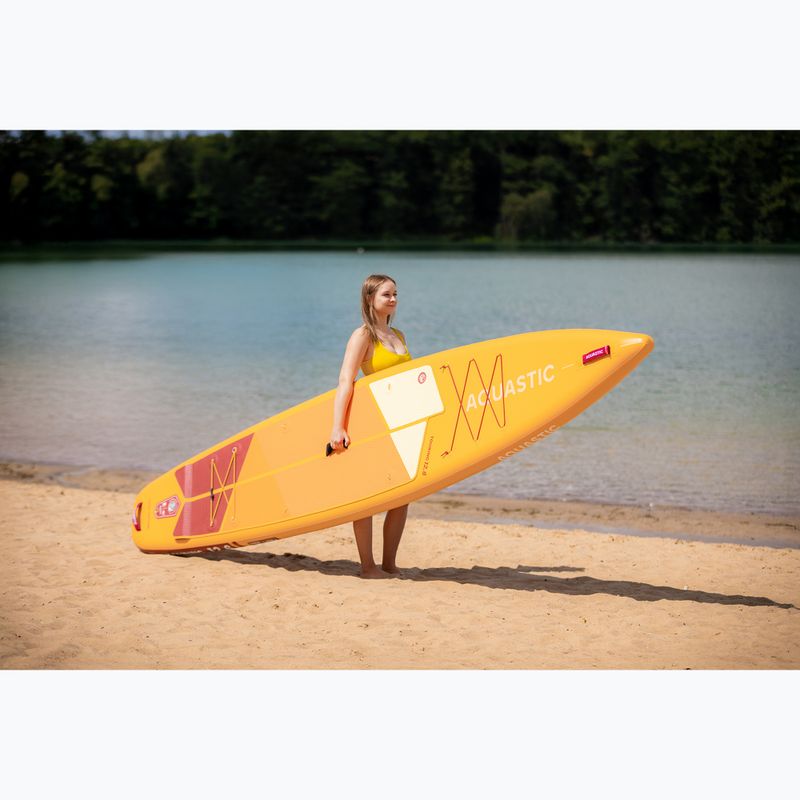 Deska SUP AQUASTIC Touring 12'6" pomarańczowy 20