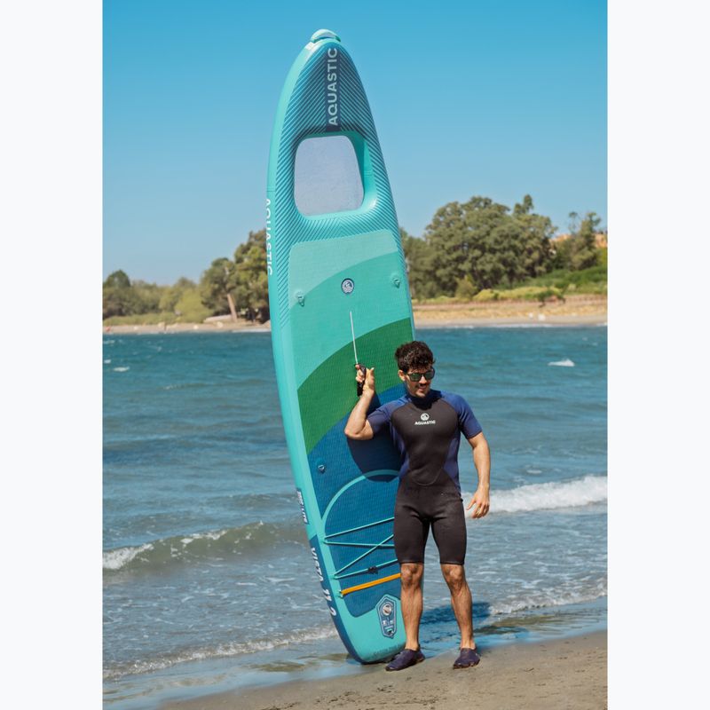 Zestaw deska SUP pompowana AQUASTIC Vista 11'2" zielony 22