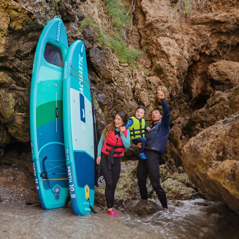 Zestaw deska SUP pompowana AQUASTIC Vista 11'2" zielony 28