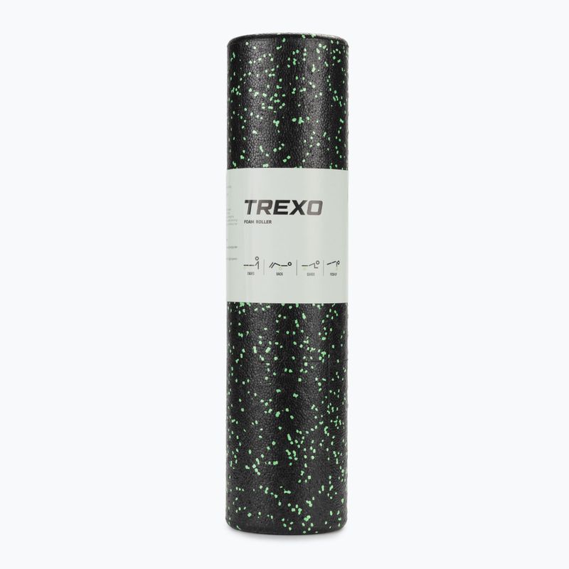 Wałek do masażu TREXO TRX-MSR060 60 cm czarny/limonkowy 5