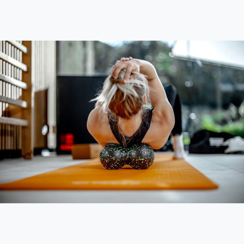 Piłka podwójna do masażu XTREXO TRX-MSP012 12 cm czarny/limonkowy 2