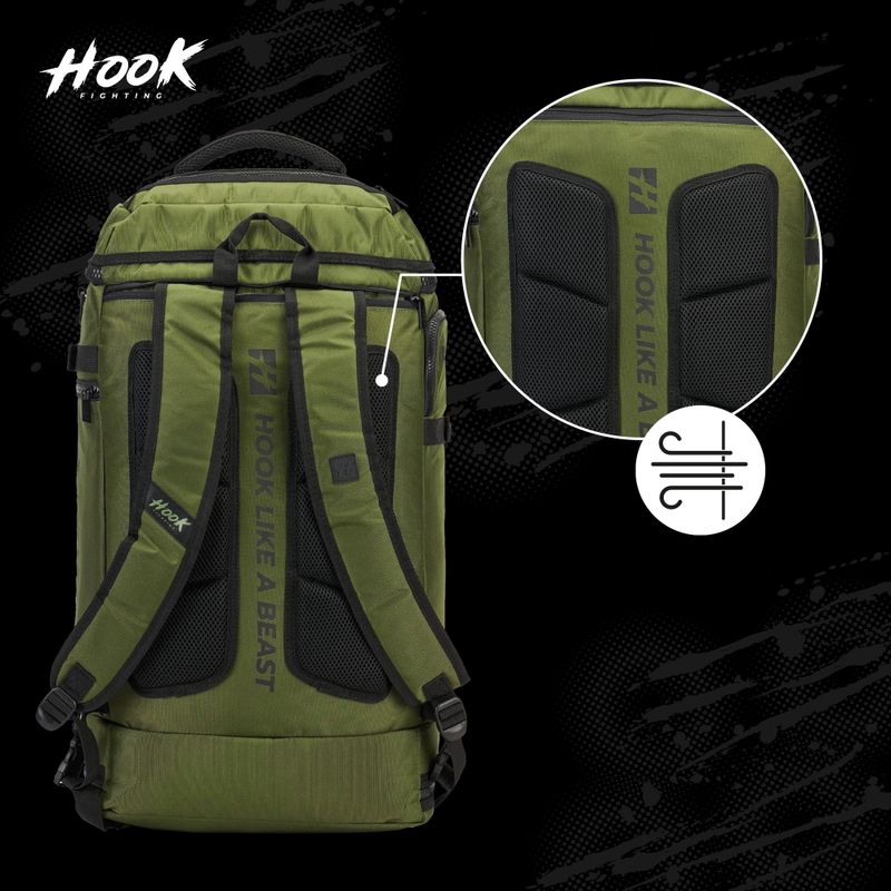 Plecak/torba 2w1 HOOK FIGHTING Camp Duffel Bag 41 l zielony 19