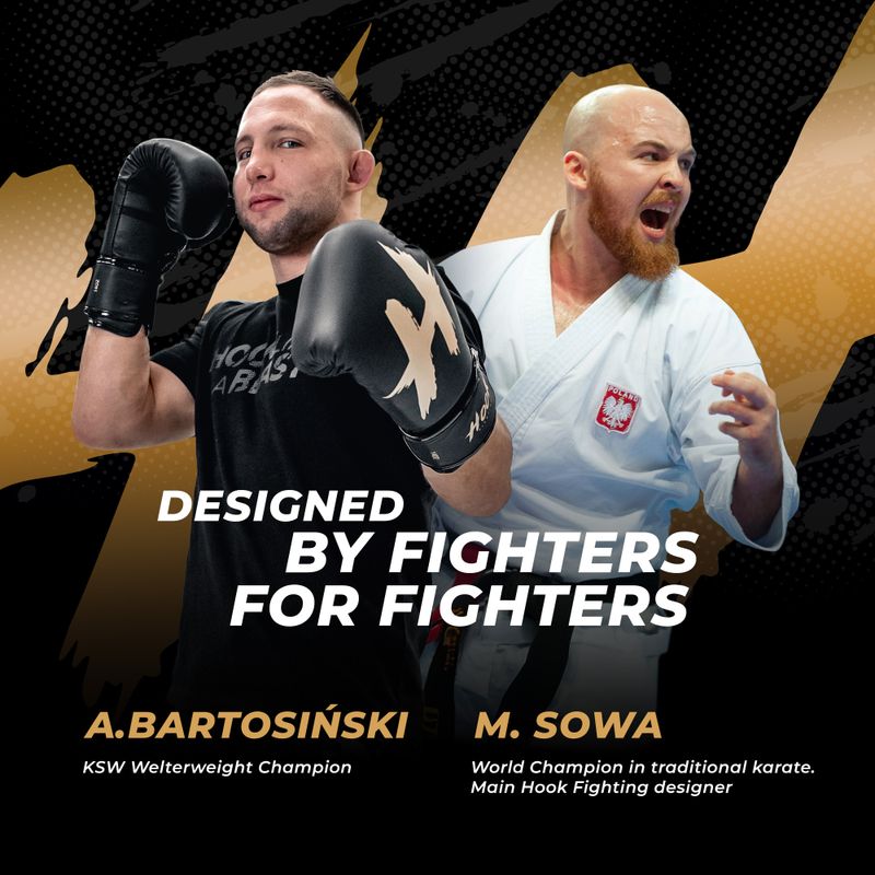 Koszulka treningowa męska rashguard HOOK FIGHTING Base czarny 4