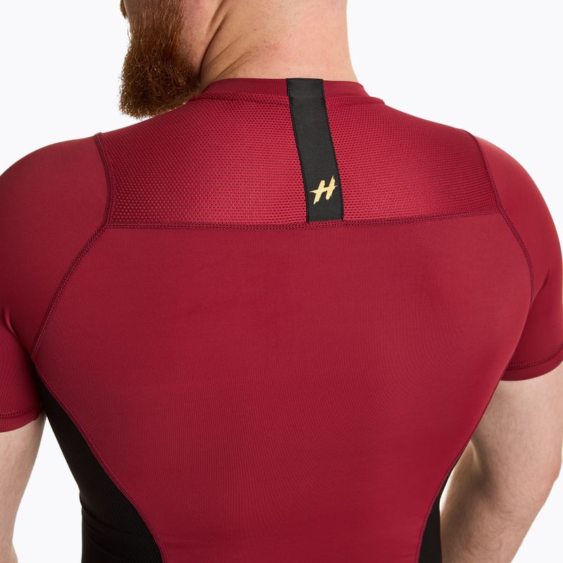 Koszulka treningowa męska rashguard HOOK FIGHTING Base czerwony 6