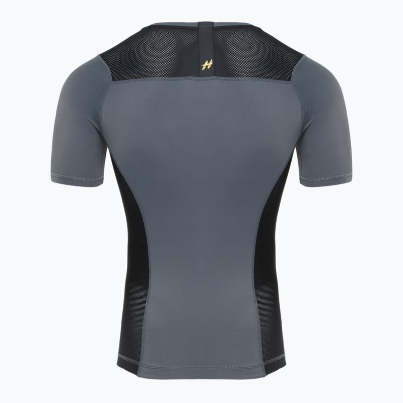 Koszulka treningowa męska rashguard HOOK FIGHTING Base czarny 12