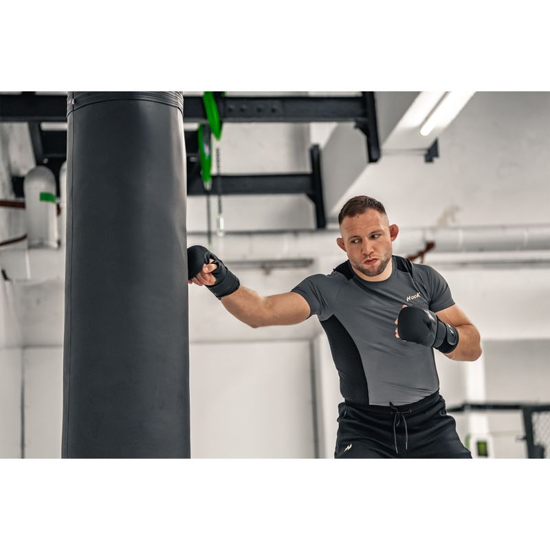 Koszulka treningowa męska rashguard HOOK FIGHTING Base czarny 3