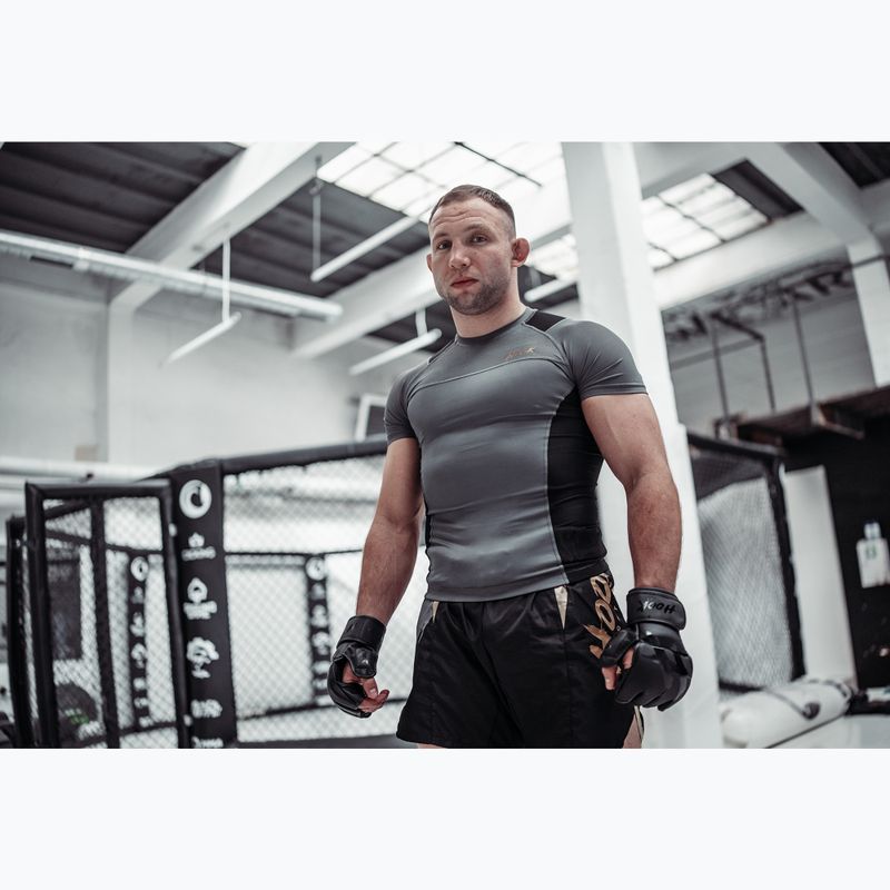 Koszulka treningowa męska rashguard HOOK FIGHTING Base czarny