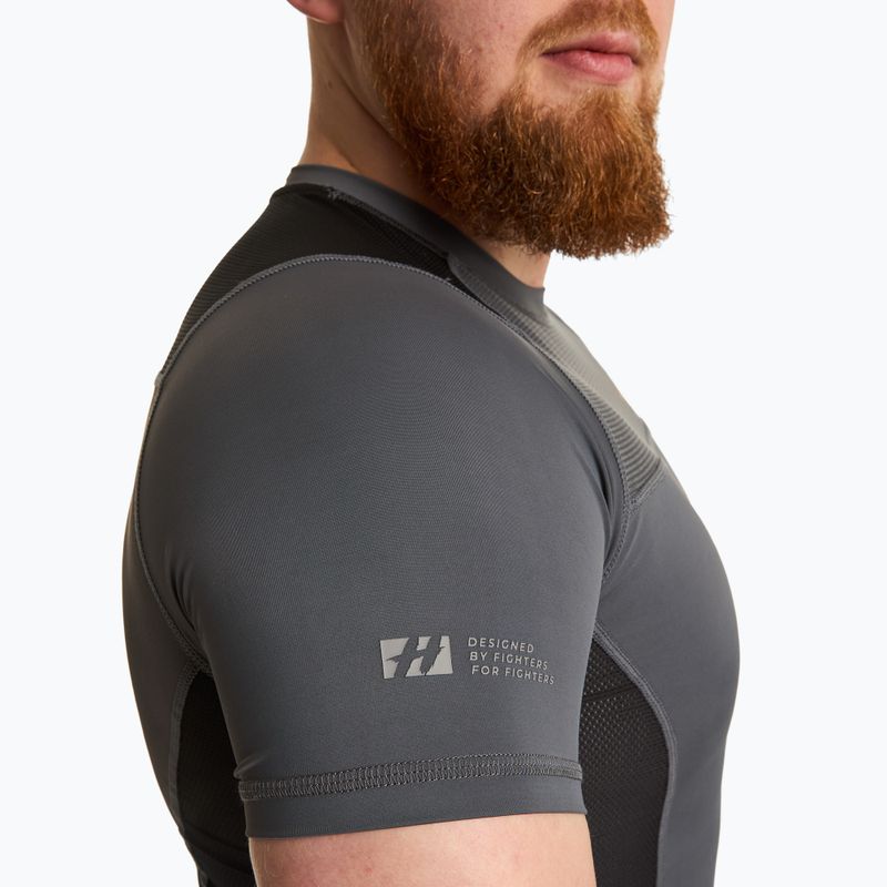 Koszulka treningowa męska rashguard HOOK FIGHTING Base czarny 8