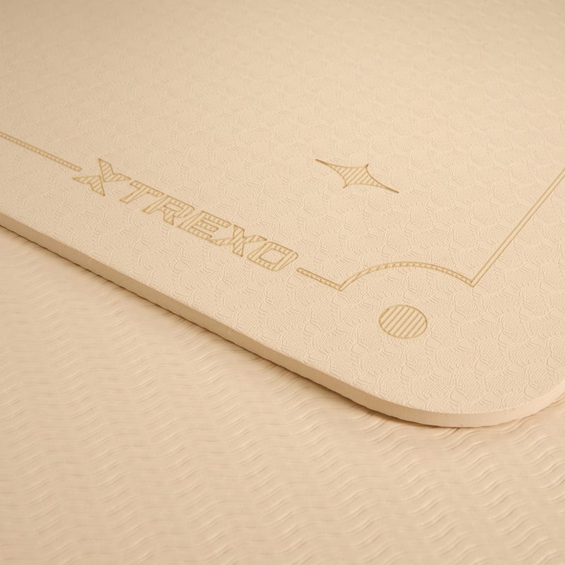 Mata do jogi XTREXO EcoGrip 6mm TXO-B4Z001-BZ jasny brąz 5