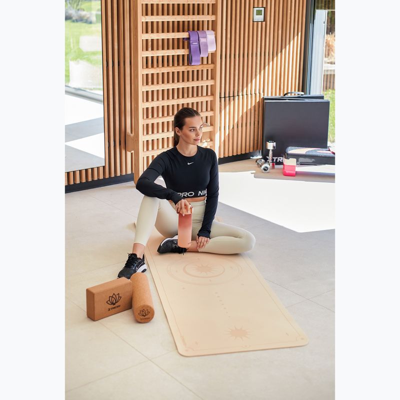 Mata do jogi XTREXO EcoGrip 6mm TXO-B4Z001-BZ jasny brąz 7