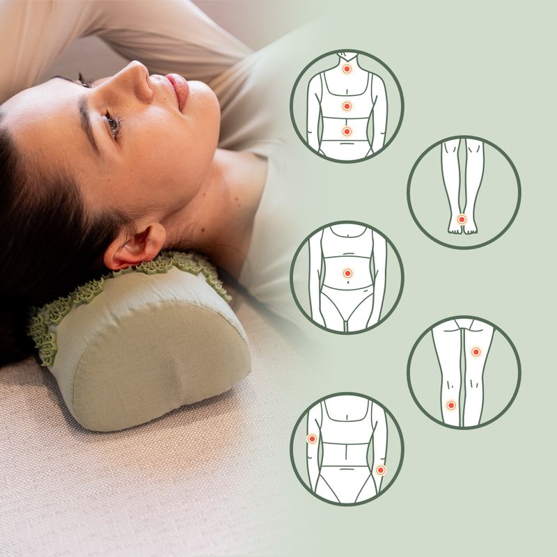 Mata do akupresury XTREXO z poduszką TXO-B4Z004-GN zielony 9