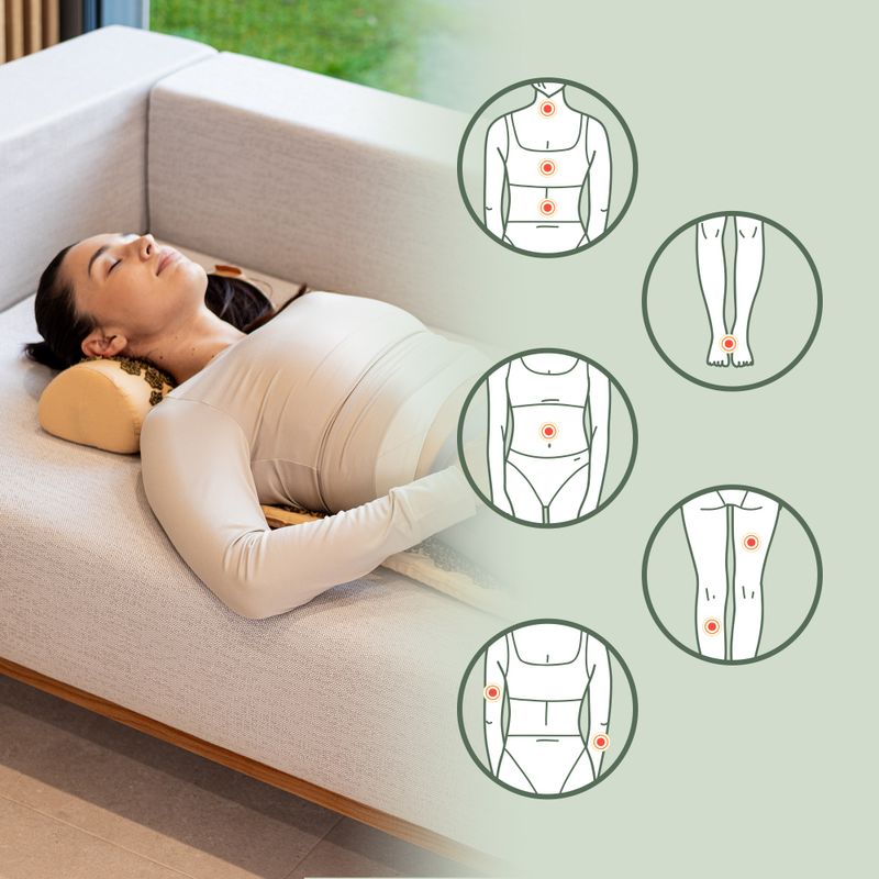 Mata do akupresury XTREXO z poduszką TXO-B4Z004-BZ brązowy 9