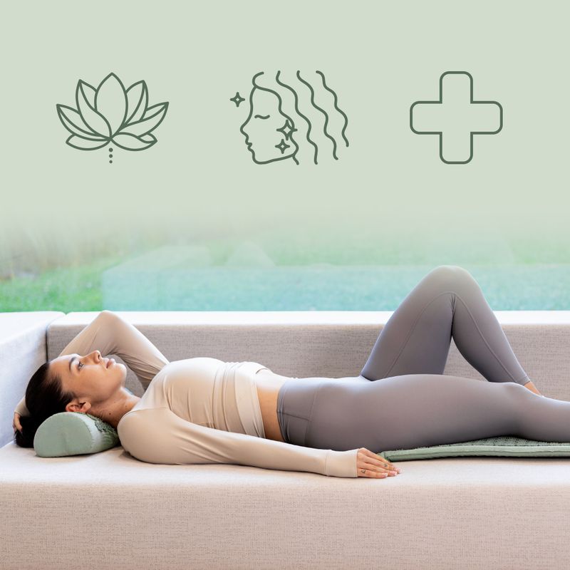 Mata do akupresury XTREXO duża z poduszką TXO-B4Z005-GN zielony 7