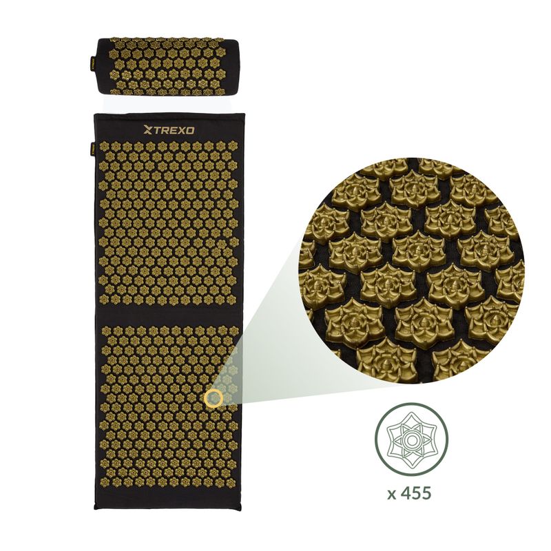 Mata do akupresury XTREXO duża z poduszką TXO-B4Z005-BK czarny 4