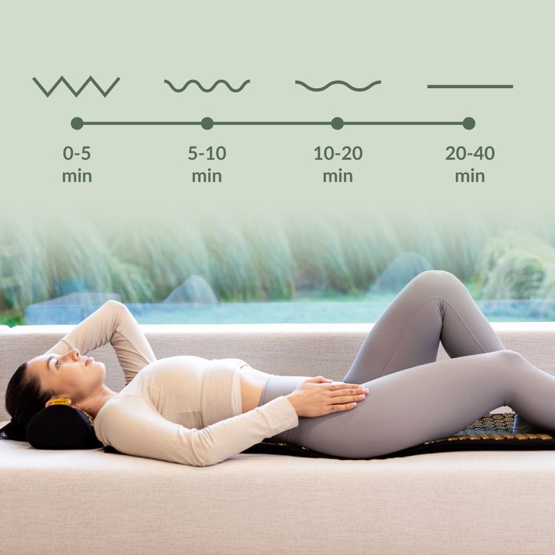 Mata do akupresury XTREXO duża z poduszką TXO-B4Z005-BK czarny 10