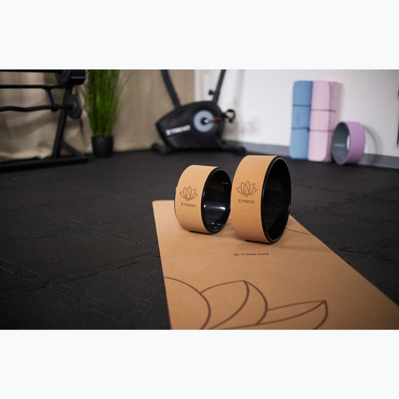 Obręcz do jogi XTREXO korkowa TXO-B4Z023-NC naturalny 8