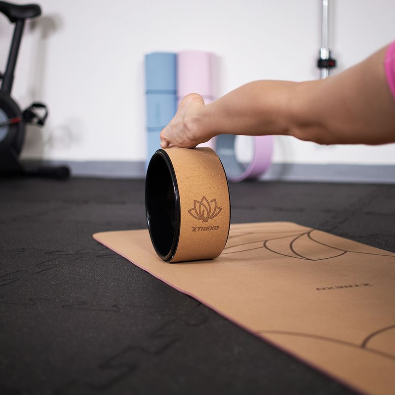 Obręcz do jogi XTREXO korkowa TXO-B4Z024-NC naturalny 6