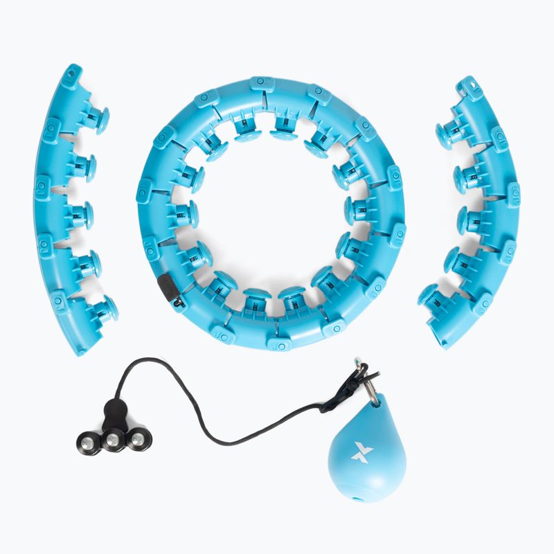 Hula hop z obciążeniem XTREXO TXO-B4Z036-GN niebieski 2