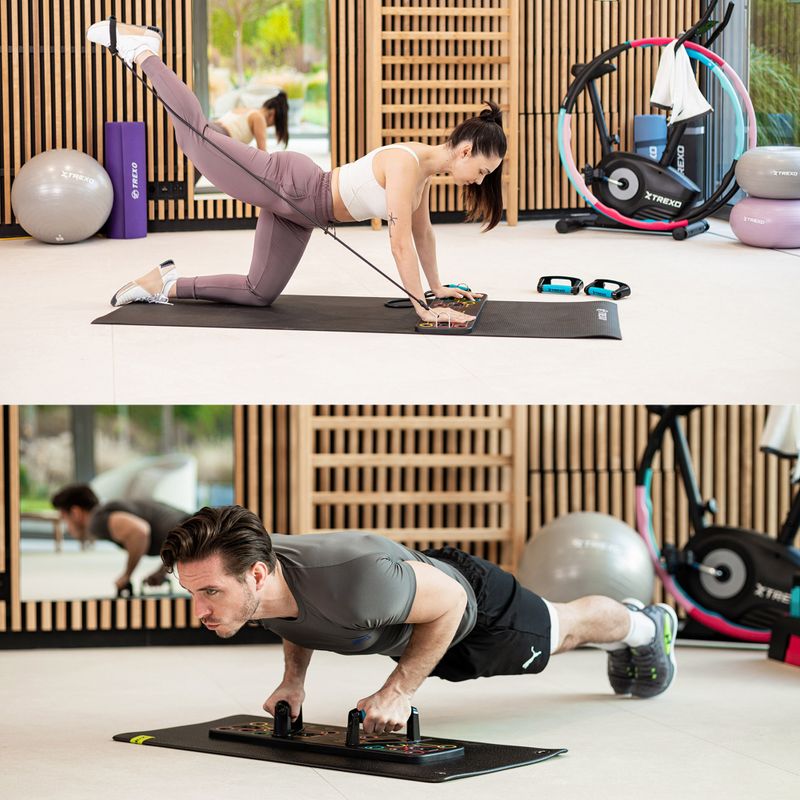 Platforma wielofunkcyjna z uchwytami i ekspanderem XTREXO składana TXO-B4Z045-BK czarny 6