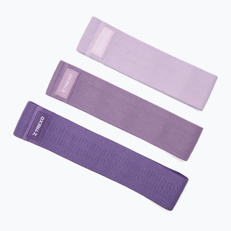 Zestaw taśm materiałowych XTREXO TXO-B4Z054-ALL 3 szt. fioletowy