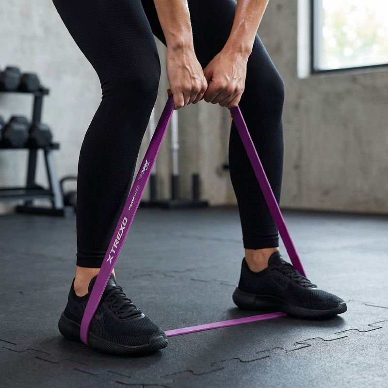 Guma oporowa XTREXO 3/5 TXO-B4Z070-VT fioletowy 3