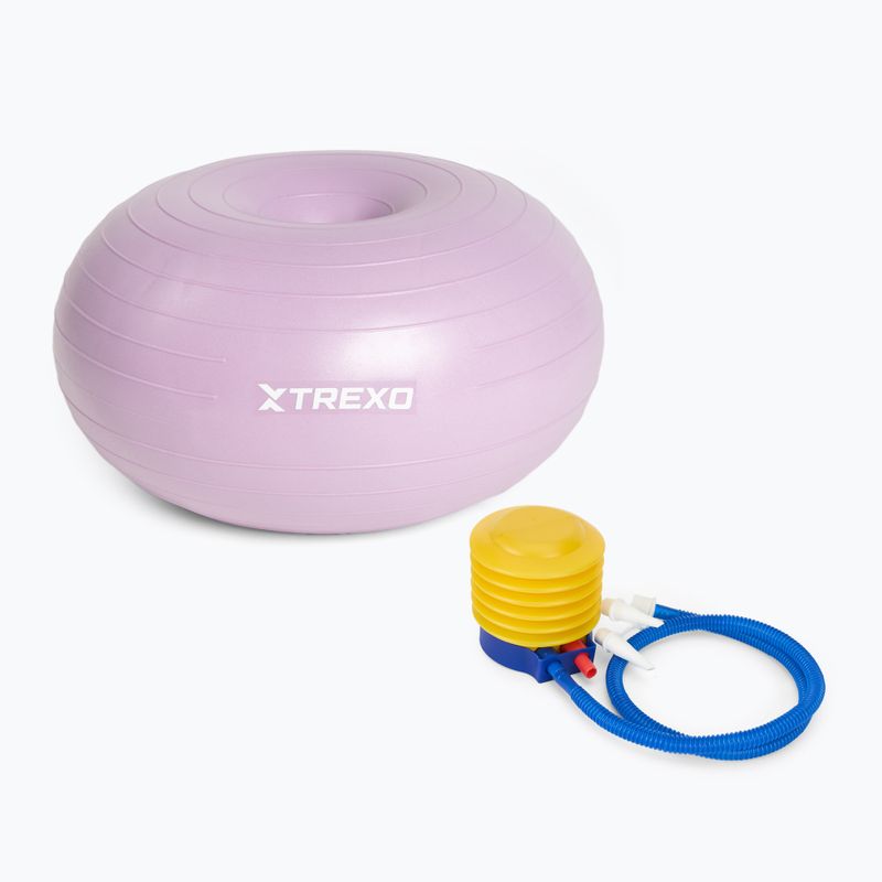 Piłka gimnastyczna TREXO Donut TXO-B4Z073-VT 50 cm fioletowy 4