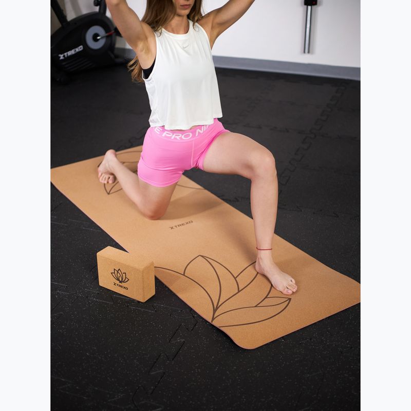 Mata do jogi XTREXO korkowa TXO-B4Z083-NC 6 mm naturalny 7