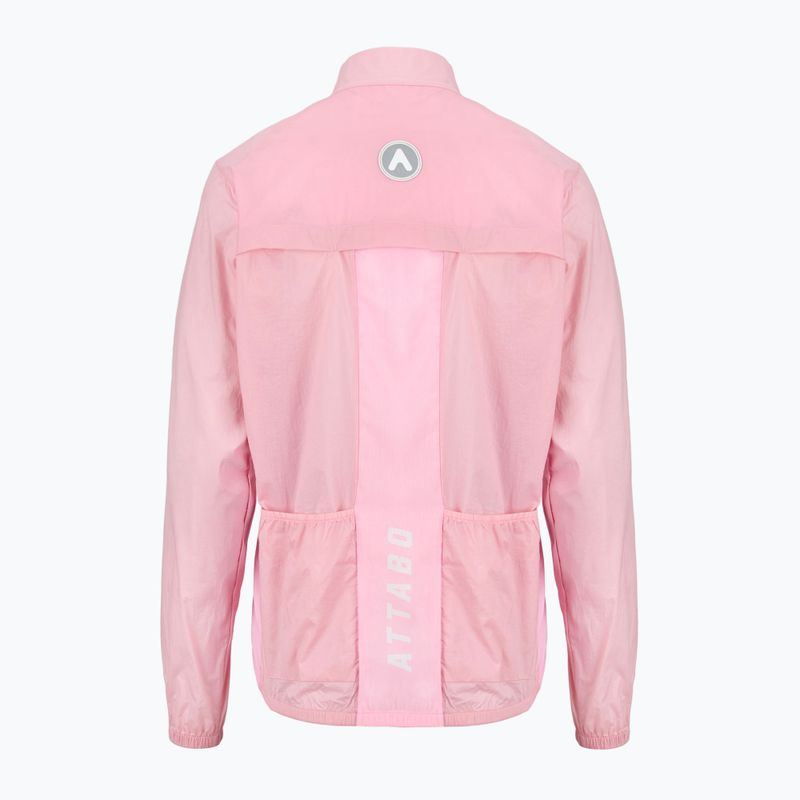 Kurtka rowerowa damska ATTABO Cahayo Jacket Windproof różowy 2