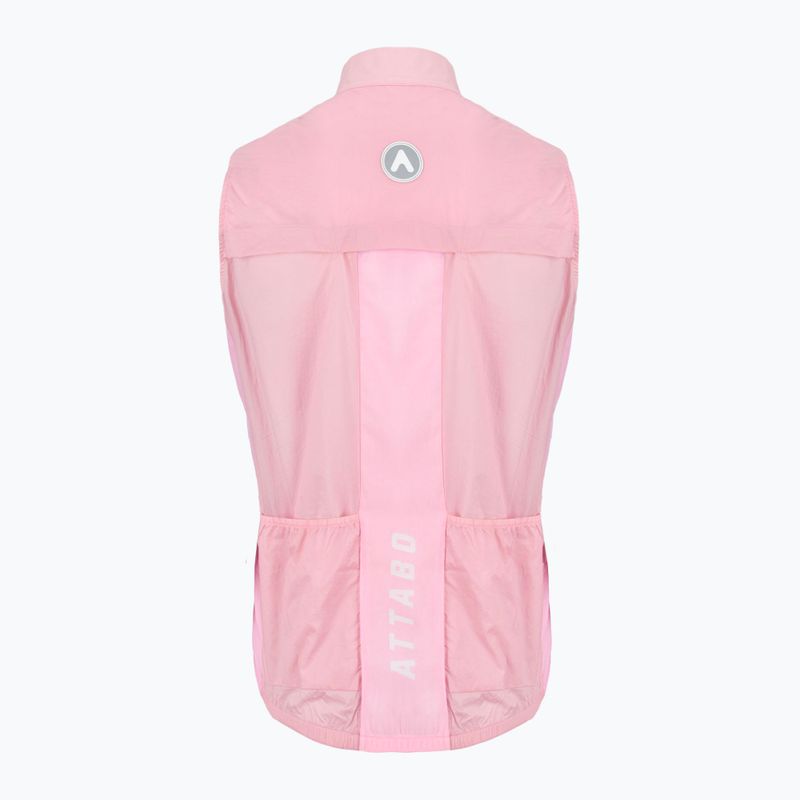 Kamizelka rowerowa damska ATTABO Cahayo Vest Windproof różowy 2